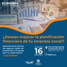 &iexcl;&Uacute;nete al cambio! Invitaci&oacute;n exclusiva a los seminarios-taller para impulsar la Econom&iacute;a Social y Solidaria en Cali