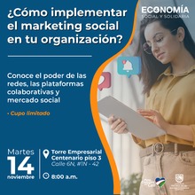 &iexcl;&Uacute;nete al cambio! Invitaci&oacute;n exclusiva a los seminarios-taller para impulsar la Econom&iacute;a Social y Solidaria en Cali