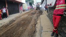 Rehabilitan Calle de la Gallera con el grupo operativo de Infraestructura|
