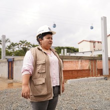 M&oacute;nica, la ingeniera que impulsa la obra del Instituto Popular de Cultura sede El Lido