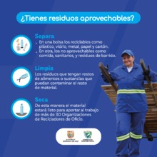 Entrega el material limpio y seco