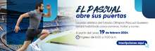 Banner web apertura estadio para realizar deporte