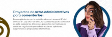 Proyectos de actos administrativos