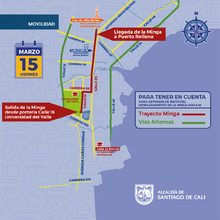 Ante la llegada de la Minga Ind&iacute;gena: estos son los puntos de concentraci&oacute;n y v&iacute;as alternas los d&iacute;as 14 y 15 de marzo