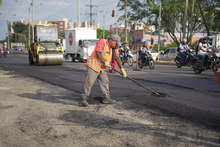 En la Calle 70, Alcald&iacute;a de Cali empieza a recuperar la malla vial