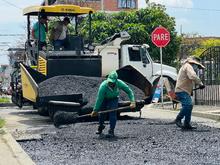Recuperación malla vial barrio Unión de Vivienda Popular