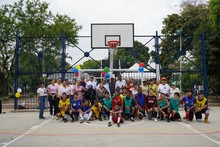 Secretar&iacute;a del Deporte y la Recreaci&oacute;n entreg&oacute; cancha m&uacute;ltiple a los  habitantes del barrio Ol&iacute;mpico