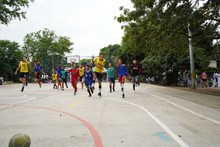 Secretar&iacute;a del Deporte y la Recreaci&oacute;n entreg&oacute; cancha m&uacute;ltiple a los  habitantes del barrio Ol&iacute;mpico