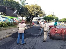 Recuperaci&oacute;n de la malla vial en Cali sigue firme durante Semana Santa