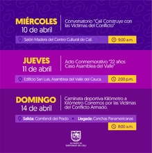 Cali se une para conmemorar la Semana de Reconciliaci&oacute;n, Solidaridad y Memoria por las V&iacute;ctimas del Conflicto