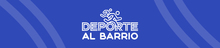 Banner para el micrositio del programa Deporte al barrio