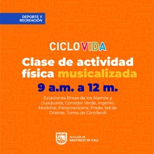 El arte y la actividad f&iacute;sica se disfrutan y van de la mano en la  Ciclovida de Cali