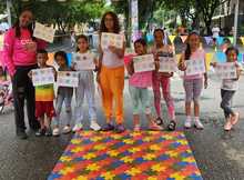  La lluvia, un especial regalo para la Tierra, durante el d&iacute;a de su conmemoraci&oacute;n en la Ciclovida de Cali