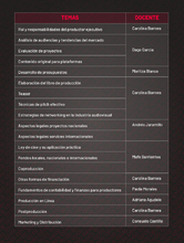 Tabla de temas para Diplomado