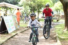 Hasta las mascotas se gozaron el &lsquo;D&iacute;a de la Familia&rsquo; en la  Ciclovida de Cali