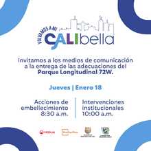 Entrega de adecuaciones del Parque Longuitudinal 72W