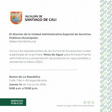 Primera mesa de agua 2024