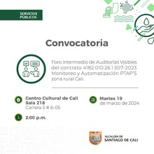 Foro de auditor&iacute;as visibles al contrato No 507-2024