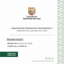 Capacitaci&oacute;n en planeaci&oacute;n participativa