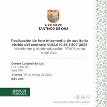 Foro de auditoria visible contrato #507-207