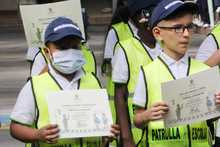 Estudiantes de la instituci&oacute;n educativa Eva Riascos Plata se certificaron como Patrulleros Escolares