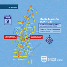50 agentes de tr&aacute;nsito y un Plan de Manejo de Tr&aacute;fico garantizar&aacute;n la  movilidad durante media marat&oacute;n del domingo