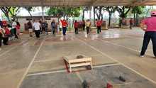 Servidores p&uacute;blicos del sector educativo participaron del Primer Torneo de Cornhole