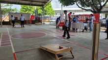 Servidores p&uacute;blicos del sector educativo participaron del Primer Torneo de Cornhole