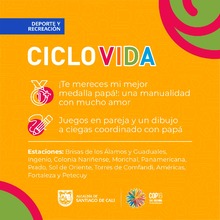 &iexcl;Celebremos el d&iacute;a de pap&aacute; en la Ciclovida de Cali!