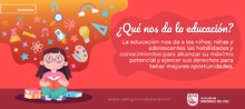 &iquest;Qu&eacute; nos da la educaci&oacute;n?