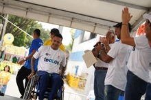Los &lsquo;&iacute;dolos&rsquo; se presentaron en sociedad y animaron la jornada en la estaci&oacute;n Panamericana de la Ciclovida
