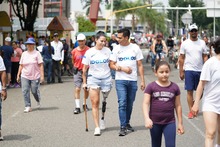 Los &lsquo;&iacute;dolos&rsquo; se presentaron en sociedad y animaron la jornada en la estaci&oacute;n Panamericana de la Ciclovida