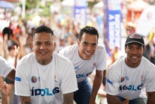 Los &lsquo;&iacute;dolos&rsquo; se presentaron en sociedad y animaron la jornada en la estaci&oacute;n Panamericana de la Ciclovida