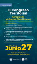 Todo listo para el &lsquo;Segundo Congreso Territorial: Apropiando el Control Fiscal Interno&rsquo;
