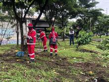 El Puente de los Mil D&iacute;as y un canal de aguas lluvias del barrio El  Vergel quedaron limpios y bellos