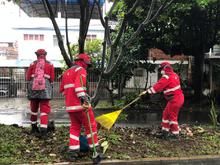 El Puente de los Mil D&iacute;as y un canal de aguas lluvias del barrio El  Vergel quedaron limpios y bellos