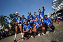La Carrera 4.2K H&iacute;brida puso a madrugar a los cale&ntilde;os con la  bella panor&aacute;mica de las Tres Cruces