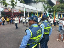 M&aacute;s de 50 agentes de tr&aacute;nsito garantizaron la movilidad durante el  desfile militar del 20 de julio