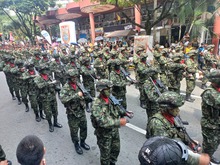 M&aacute;s de 50 agentes de tr&aacute;nsito garantizaron la movilidad durante el  desfile militar del 20 de julio