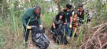 M&aacute;s de 300 kilos de residuos fueron retirados de senderos del cerro de La Bandera