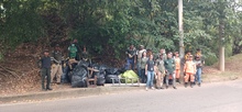 M&aacute;s de 300 kilos de residuos fueron retirados de senderos del cerro de La Bandera
