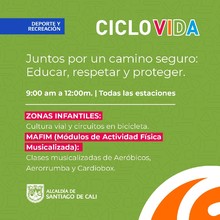 La Ciclovida te espera el domingo: &lsquo;pedalea con seguridad, vive con  bienestar&rsquo;