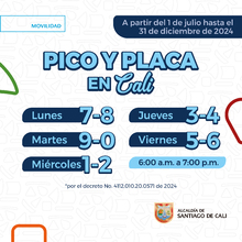 Pico y Placa 2024 II 1