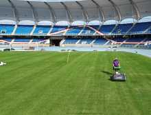 El Pascual Guerrero ya tiene gramilla h&iacute;brida 4