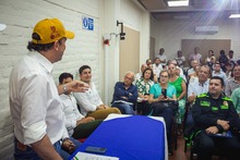 Trabajar de la mano con la administraci&oacute;n del alcalde Eder  es el compromiso de la comuna 22