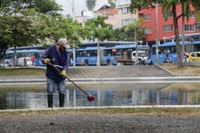 Contin&uacute;an labores de mantenimiento en las fuentes ornamentales  de Cali 