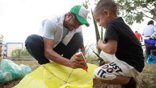 Con p&iacute;cnic, una tarde de cometas y actividades l&uacute;dicas, los ni&ntilde;os  fueron protagonistas en el jarill&oacute;n del r&iacute;o Cauca