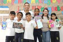 Alcald&iacute;a de Cali entrega la primera de 14 modernas bibliotecas escolares en  las que se est&aacute;n invirtiendo $1100 millones