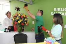 Alcald&iacute;a de Cali entrega la primera de 14 modernas bibliotecas escolares en  las que se est&aacute;n invirtiendo $1100 millones