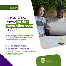 Con su participaci&oacute;n tambi&eacute;n se actualiza catastralmente a Cali